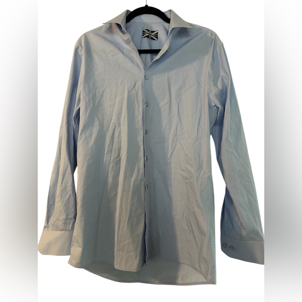 Soul of of London Blue Dress Shirt with Classic Fit